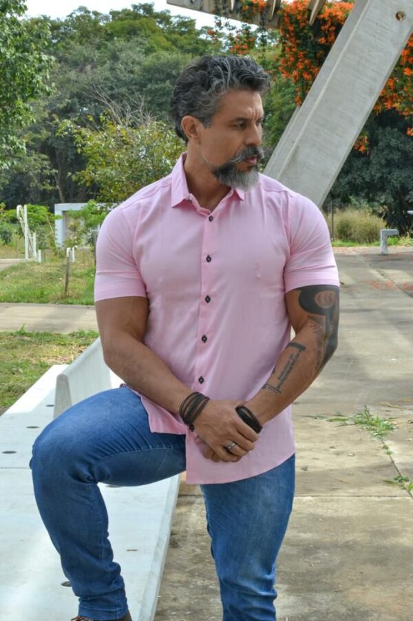 Camisa Manga Curta Tencel - Image 16